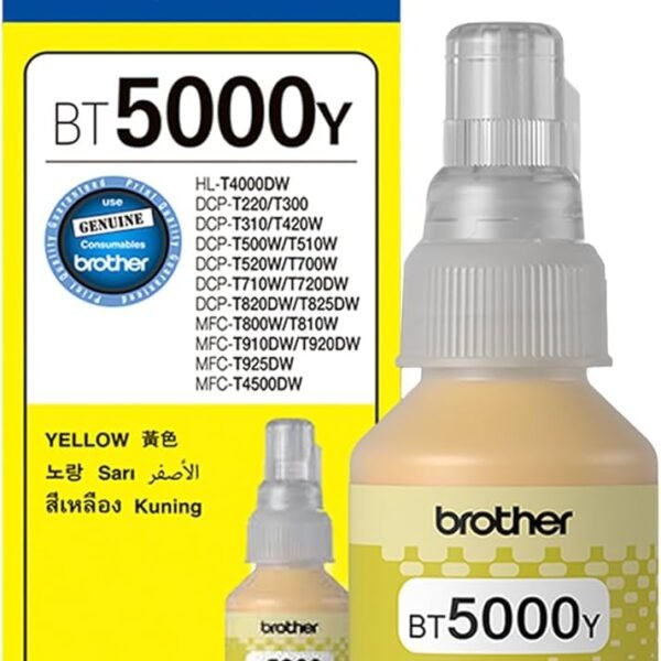 BROTHER INK BOTTEL BTC5000Y YELLOW