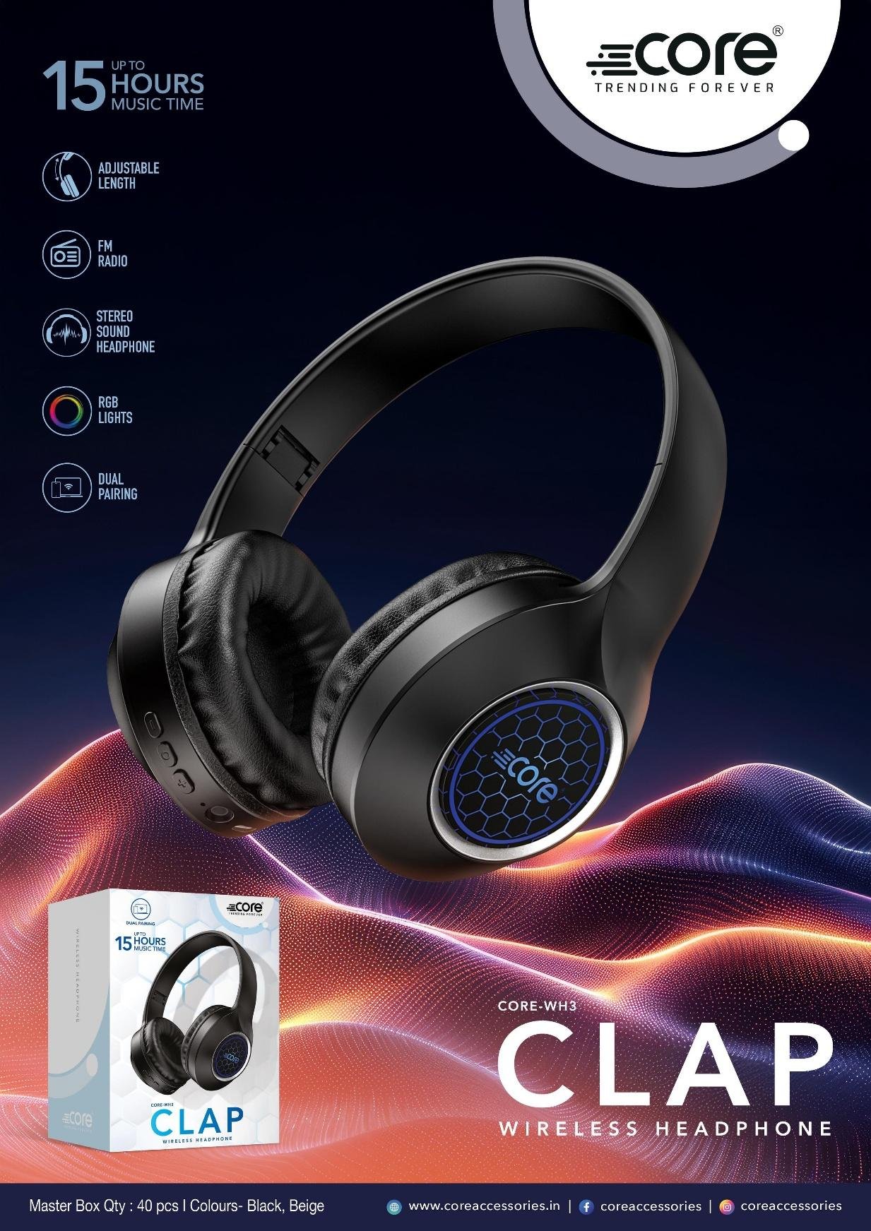 WH-3 CLAP Core - WH-3 CLAP Headphone - Image 1